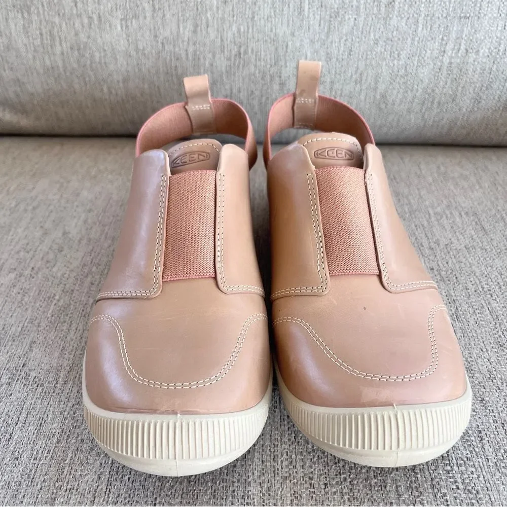 KEEN Lorelai II Slip-On Tan/Brick Dust Casual Shoes Size 8